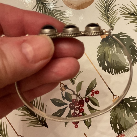 NWOT Sterling Silver 925 Red Garnet Bracelet - Picture 12 of 14